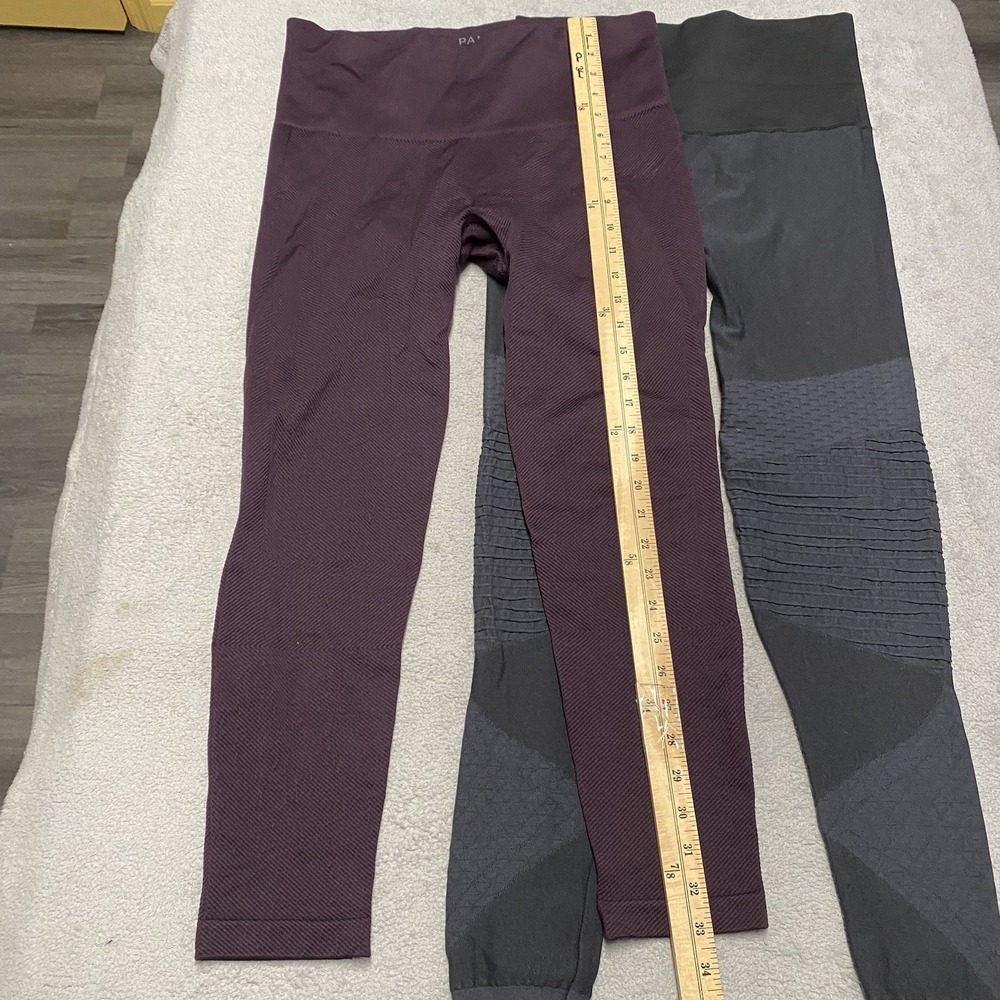 Spanx Look At Me Now Seamless Sculpt Leggings XL Bundle Lot Of 2 Moto Textured - Picture 3 of 15